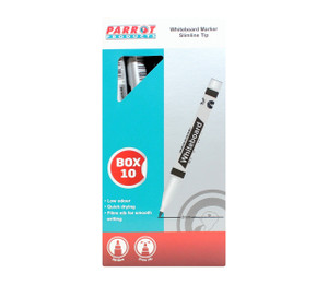 Whiteboard Markers (10 Markers - Slimline Tip - Black) - PW2001B Whiteboard Markers (10 Markers - Slimline Tip - Black) - PW2001B
