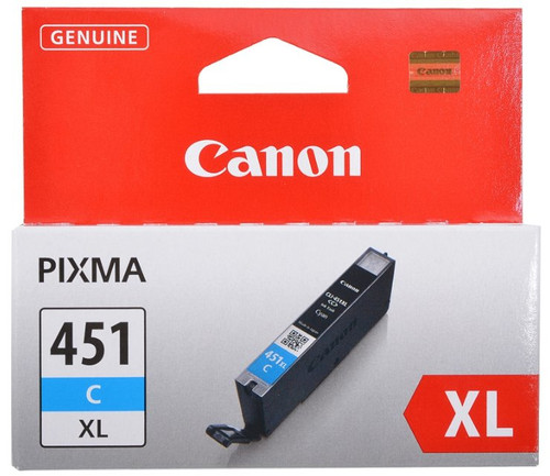 Canon-Ink-CLI-451 XL C-iP7240/ MG5440/ MG5540/MG5640/ MG6340/MG7140/MG7540/ MX924/ IX6840/ iP8740- Yield 695 - TAR - 6473B001AA-TAR