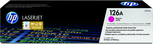 HP 126A LaserJet CP1025 Magenta Print Toner Cartrtridge Prints Approximately 1 000 PGS Using the ISO/IEC 19798 Yield Sta - TAR - CE313A-TAR