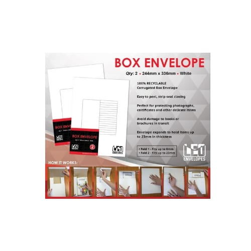 Box Envelopes 2 per Pack - 18046-S Box Envelopes 2 per Pack - 18046-S