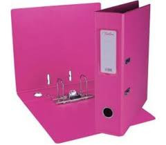 A4 Lever Arch File PVC  Hot Pink 70mm