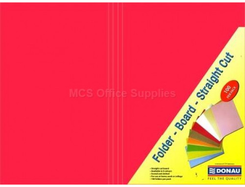 Donau Board Folders 180gsm Foolscap Pink Donau Board Folders 180gsm Foolscap Pink
