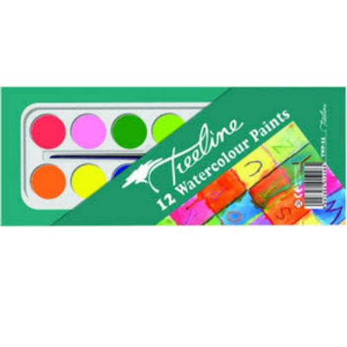 Treeline Water Colour Paints 12's - WC12-S