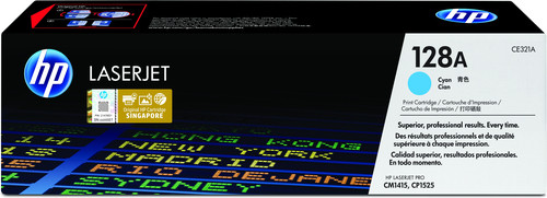 HP Color LaserJet CP1525/CM1415 Cyan Print Cartridge Prints Approximatetly 1 300 PGS Using the ISO/IEC 19798 Yield Stand - TAR - CE321A-TAR HP Color LaserJet CP1525/CM1415 Cyan Print Cartridge Prints Approximatetly 1 300 PGS Using the ISO/IEC 19798 Yield Stand - TAR - CE321A-TAR