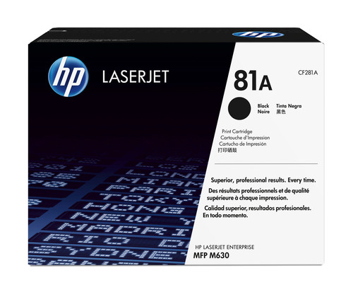 HP 81A Black Toner Cartridge - TAR - CF281A-TAR