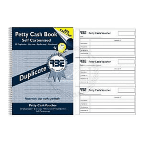 RBE NC A5 Duplicate Petty Cash Book RBE NC A5 Duplicate Petty Cash Book