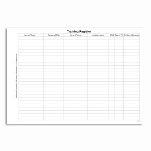 Rbe Security Training Register - S6171-S Rbe Security Training Register - S6171-S