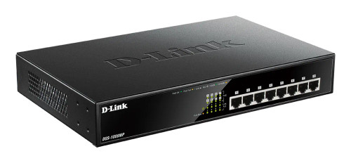 D-Link DGS-1008MP 8-Port Desktop Gigabit Max PoE Switch, Unmanaged, Gigabit Ethernet (10/100/1000), Full duplex, Power over Ethernet (PoE), Rack mounting, 1U D-Link DGS-1008MP 8-Port Desktop Gigabit Max PoE Switch, Unmanaged, Gigabit Ethernet (10/100/1000), Full duplex, Power over Ethernet (PoE), Rack mounting, 1U