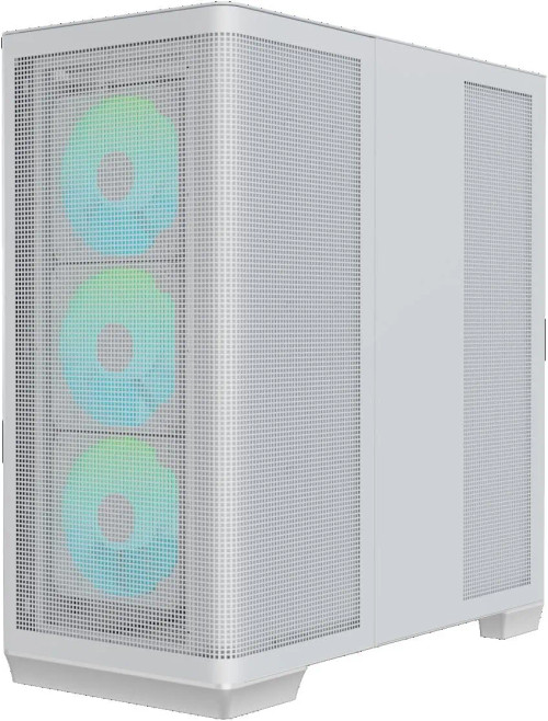 APNX C1-R premium White mid-tower ATX case - 4x PWM ARGB Fan Included - 3x2.5'' or 3x 3.5'' - 360mm radiator - BTF Compatible.  APNX C1-R premium White mid-tower ATX case - 4x PWM ARGB Fan Included - 3x2.5'' or 3x 3.5'' - 360mm radiator - BTF Compatible.