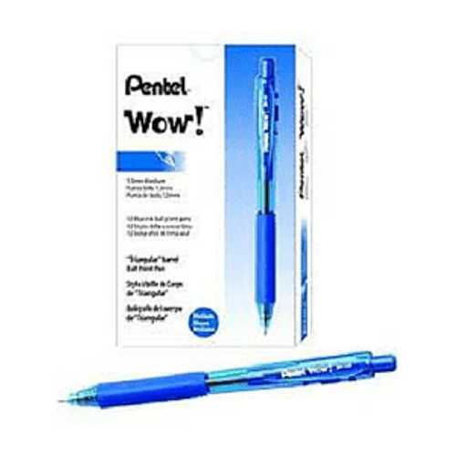Pentel Wow Ballpoint Pen Blue Retractable 1.0mm - BK4405W-S Pentel Wow Ballpoint Pen Blue Retractable 1.0mm - BK4405W-S