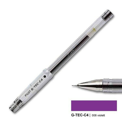 Pilot G-TEC-C4 Violet Extra Fine Needle Point 0.4mm Box 12 Pilot G-TEC-C4 Violet Extra Fine Needle Point 0.4mm Box 12