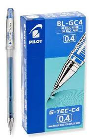 Pilot G-TEC-C4 Extra Fine Needle Point 0.4mm Blue Box 12