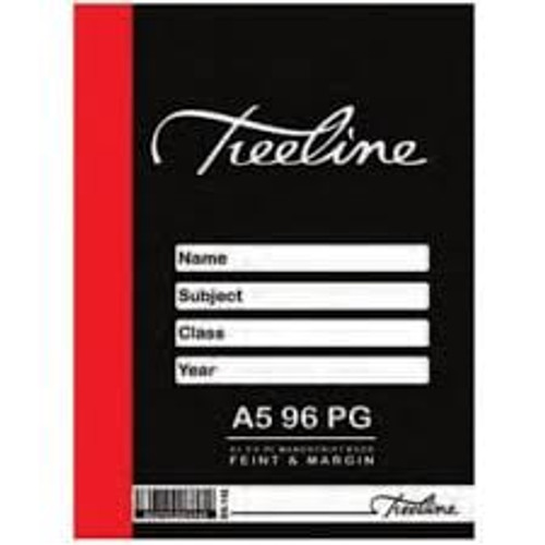 Treeline A5 Quad Margin Book 128pg Treeline A5 Quad Margin Book 128pg