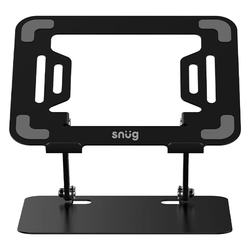 Snug Multiangle Steel Laptop Stand for 11In-17In Multiangle adjustable 1 Year - TAR - SNSTD-LAPMA-BK-TAR
