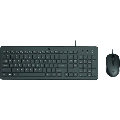 HP 150 Wired Mouse and Keyboard Combo Set English - Black - TAR - 240J7AA-TAR