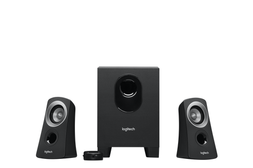 Logitech 2.1 system with 25W RMS power and compact down-firing subwoofer. Wired control pod for easy access to power and - TAR - 980-000413 Logitech 2.1 system with 25W RMS power and compact down-firing subwoofer. Wired control pod for easy access to power and - TAR - 980-000413