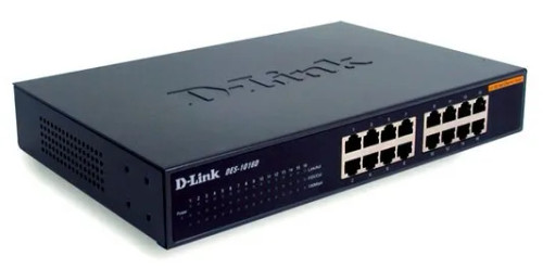 D-Link DES-1016D, Unmanaged, Full duplex