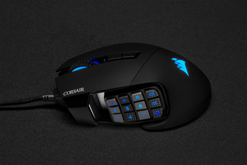 Corsair SCIMITAR RGB ELITE, Right-hand, Optical, USB, 18000 DPI, Black Corsair SCIMITAR RGB ELITE, Right-hand, Optical, USB, 18000 DPI, Black