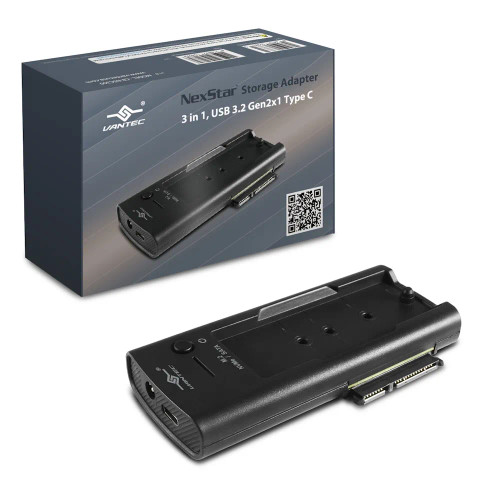 NexStar Storage Adapter; 3 in 1; USB 3.2 Gen2x1 Type C - RCN - VANTEC CB-NSC300 NexStar Storage Adapter; 3 in 1; USB 3.2 Gen2x1 Type C - RCN - VANTEC CB-NSC300