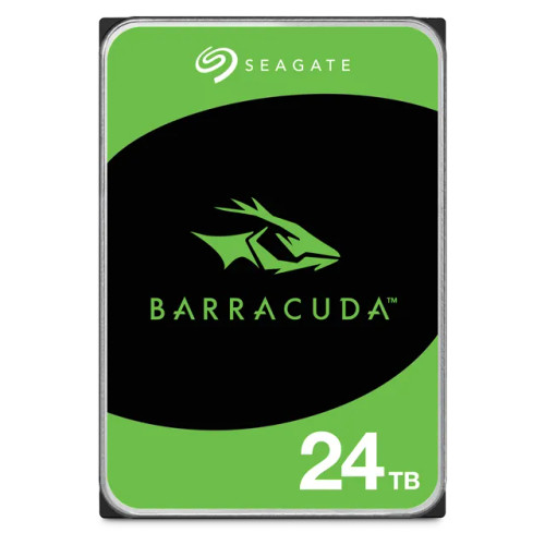 Seagate Barracuda ST24000DM001 24TB 3.5'' HDD Desktop Internal drives; SATA 6GB/s Interface; 190MB/s Sustained TR; 256MB - RCN - ST24000DM001 Seagate Barracuda ST24000DM001 24TB 3.5'' HDD Desktop Internal drives; SATA 6GB/s Interface; 190MB/s Sustained TR; 256MB - RCN - ST24000DM001