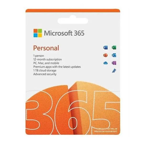 Microsoft M365 Personal English Africa Only Medialess 1 Year Subscription. OS: Windows 10 or Windows 11 - RCN - FPP-M365-PERSONAL-V1 Microsoft M365 Personal English Africa Only Medialess 1 Year Subscription. OS: Windows 10 or Windows 11 - RCN - FPP-M365-PERSONAL-V1