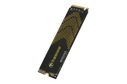 TRANSCEND 2TB MTE255S PCI-E GEN 4X4 M.2 NVMe 2280 SSD 3D NAND -7400 MB/s Read 6500 MB/s Write- Graphen Heat Spreader -1200TBW