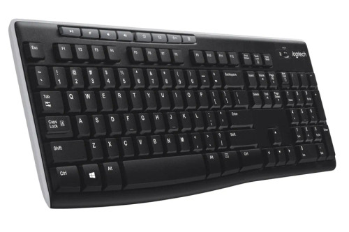 Logitech K270 - Wireless Keyboard - Black - USB Receiver - MST - Logitech K270 Logitech K270 - Wireless Keyboard - Black - USB Receiver - MST - Logitech K270
