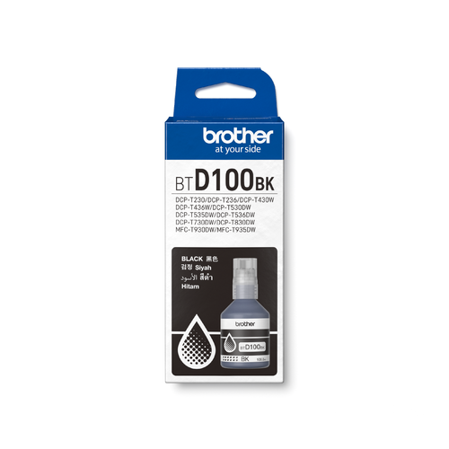 Brother Black Ink for DCP-T230/ DCP-T430W/ DCP-T530DW/ DCP-T536DW/ DCP-T730DW/ DCP-T830DW/ MFC-T930DW - MST - BTD100BK Brother Black Ink for DCP-T230/ DCP-T430W/ DCP-T530DW/ DCP-T536DW/ DCP-T730DW/ DCP-T830DW/ MFC-T930DW - MST - BTD100BK