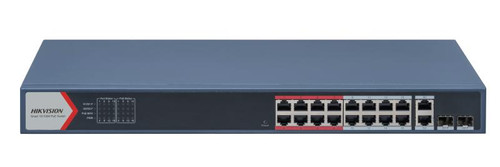 Hikvision L2 Smart Managed Switch 16 10/100M RJ45 PoE ports 2 Gigabit combo ports 802.3af/at PoE power budget 230W Max. 300 meter long distance PoE transmission - MST - DS-3E1318P-EI Hikvision L2 Smart Managed Switch 16 10/100M RJ45 PoE ports 2 Gigabit combo ports 802.3af/at PoE power budget 230W Max. 300 meter long distance PoE transmission - MST - DS-3E1318P-EI