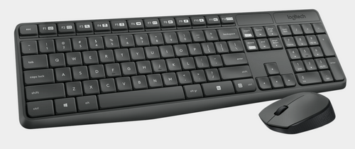 Logitech MK235 - Wireless Keyboard and Mouse combo - Graphite - USB - MST - Logitech MK235 Logitech MK235 - Wireless Keyboard and Mouse combo - Graphite - USB - MST - Logitech MK235