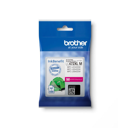 Brother / Magenta Ink Cartridge for MFC-J3540DW/ MFC-J3940DW/ MFC-J2340DW - MST - LC472XLM Brother / Magenta Ink Cartridge for MFC-J3540DW/ MFC-J3940DW/ MFC-J2340DW - MST - LC472XLM