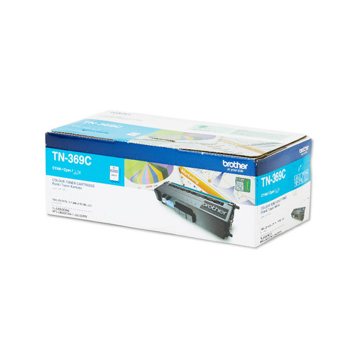 Brother / High Yield Cyan Toner Cartridge for HLL8350CDW/ MFCL8600CDW/ MFCL8850CDW - MST - TN-369C Brother / High Yield Cyan Toner Cartridge for HLL8350CDW/ MFCL8600CDW/ MFCL8850CDW - MST - TN-369C