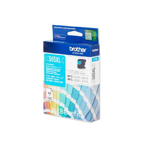 Brother / High Yield Cyan Cartridge for MFCJ3520/ MFCJ3720 - MST - LC565XLC Brother / High Yield Cyan Cartridge for MFCJ3520/ MFCJ3720 - MST - LC565XLC