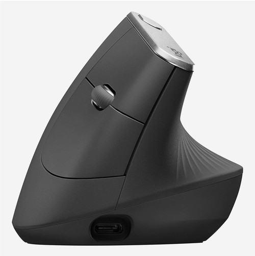 Logitech MX Vertical - Wireless Ergonomic mouse - Bluetooth - Silent - Graphite - MST - Logitech MX Vertical Logitech MX Vertical - Wireless Ergonomic mouse - Bluetooth - Silent - Graphite - MST - Logitech MX Vertical