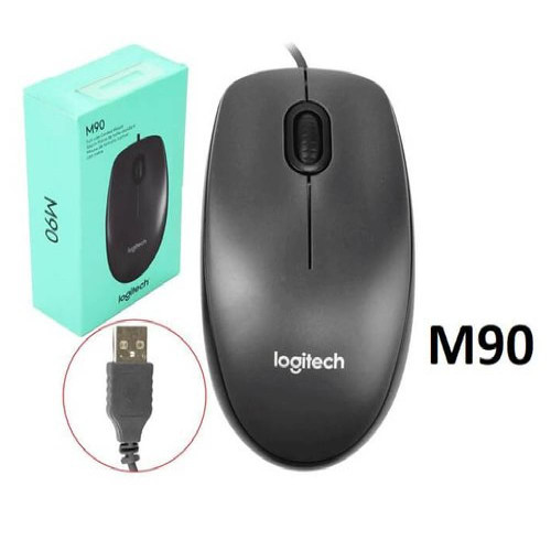 Logitech M90 - Wired Mouse - Black - USB - MST - Logitech M90 Logitech M90 - Wired Mouse - Black - USB - MST - Logitech M90