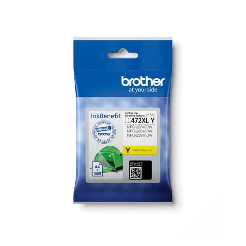 Brother / Yellow Ink Cartridge for MFC-J3540DW/ MFC-J3940DW/ MFC-J2340DW - MST - LC472XLY Brother / Yellow Ink Cartridge for MFC-J3540DW/ MFC-J3940DW/ MFC-J2340DW - MST - LC472XLY