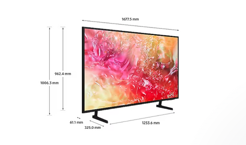 SAMSUNG 75" UHD TV PURCOLOUR HDR 10+ UHD DIMMING SMART TV (TIZEN OS) ADAPTIVE SOUND AUTO GAME MODE Q-SYMPHONY CRYSTAL PROCESSOR 4K ENGINE 20W (2.0CH) SOUND OUTPUT BLUETOOTH HDMI X 3 USB X 1. - MST - SAMSUNG UA75DU7000 SAMSUNG 75" UHD TV PURCOLOUR HDR 10+ UHD DIMMING SMART TV (TIZEN OS) ADAPTIVE SOUND AUTO GAME MODE Q-SYMPHONY CRYSTAL PROCESSOR 4K ENGINE 20W (2.0CH) SOUND OUTPUT BLUETOOTH HDMI X 3 USB X 1. - MST - SAMSUNG UA75DU7000