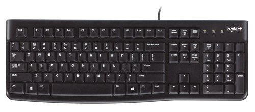 Logitech K120 - Wired Keyboard - Black - USB - MST - Logitech K120 Logitech K120 - Wired Keyboard - Black - USB - MST - Logitech K120