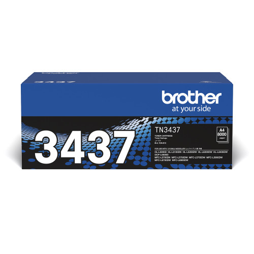 Brother / Standard Yield Black Toner Cartridge for HLL5200DW/ HLL6400DW/ MFCL5700DN/ MFCL5900DW/ MFCL6900DW - MST - TN-3437 Brother / Standard Yield Black Toner Cartridge for HLL5200DW/ HLL6400DW/ MFCL5700DN/ MFCL5900DW/ MFCL6900DW - MST - TN-3437