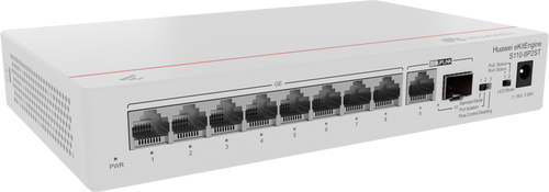 S110-8P2ST 8*10/100/1000BASE-T ports PoE+ 1*GE SFP port 1*10/100/1000BASE-T port - MST - 98012269 S110-8P2ST 8*10/100/1000BASE-T ports PoE+ 1*GE SFP port 1*10/100/1000BASE-T port - MST - 98012269