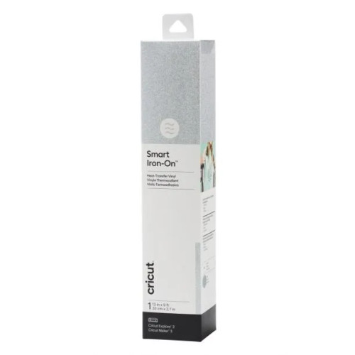 2008677 - Cricut Smart Iron-on 33x273cm 1 sheet (Glitter Silver) - RCN - CC MK IRON ON 33X273CM GLITTER SL 2008677 - Cricut Smart Iron-on 33x273cm 1 sheet (Glitter Silver) - RCN - CC MK IRON ON 33X273CM GLITTER SL