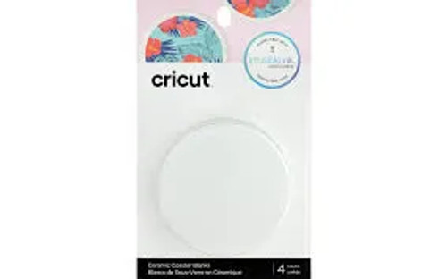 2006582 - Cricut Infusible Ink Ceramic Coasters 4-pack (White; Round) 9.1cm - RCN - CC INF INK COASTER RD 2006582 - Cricut Infusible Ink Ceramic Coasters 4-pack (White; Round) 9.1cm - RCN - CC INF INK COASTER RD