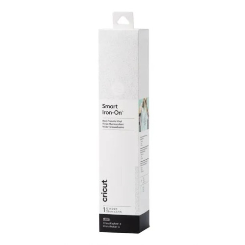 Cricut Smart Iron-On, Heat transfer vinyl roll, White, Monochromatic, Glitter, 330 mm, 2700 mm Cricut Smart Iron-On, Heat transfer vinyl roll, White, Monochromatic, Glitter, 330 mm, 2700 mm