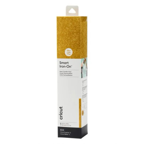 2008674 - Cricut Smart Iron-on 33x273cm 1 sheet (Glitter Gold) - RCN - CC MK IRON ON 33X273CM GLITTER GD 2008674 - Cricut Smart Iron-on 33x273cm 1 sheet (Glitter Gold) - RCN - CC MK IRON ON 33X273CM GLITTER GD