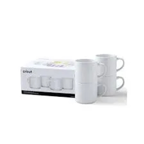 2009392 - Cricut 295ml Stack Ceramic Mugs Blank White 4pc - RCN - CC 2009392 2009392 - Cricut 295ml Stack Ceramic Mugs Blank White 4pc - RCN - CC 2009392
