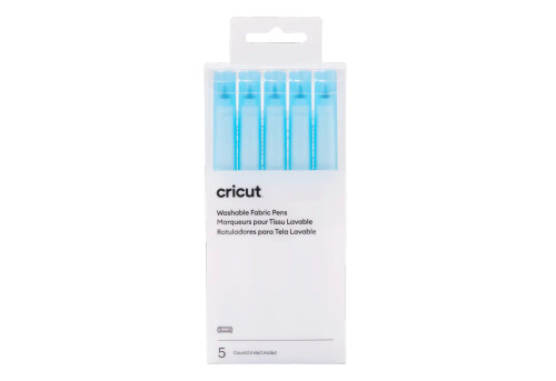 2004846 - Cricut Washable Fabric Pen Blue 1.0mm (5Pc) - RCN - CC WSBL FB PEN BL 2004846 - Cricut Washable Fabric Pen Blue 1.0mm (5Pc) - RCN - CC WSBL FB PEN BL