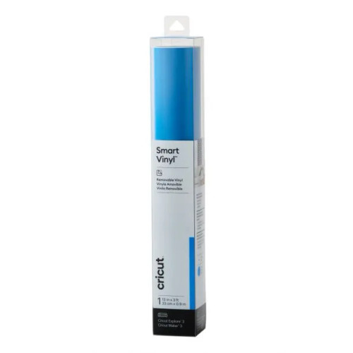 Cricut Smart Vinyl Removable, Heat transfer vinyl roll, Blue, Monochromatic, Glossy, 330 mm, 900 mm Cricut Smart Vinyl Removable, Heat transfer vinyl roll, Blue, Monochromatic, Glossy, 330 mm, 900 mm