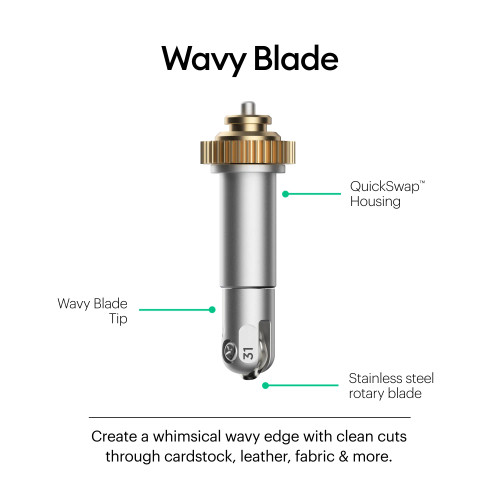2006838 - Cricut Maker Wavy Blade Tip With Quickswap Housing - RCN - CC 2006838 2006838 - Cricut Maker Wavy Blade Tip With Quickswap Housing - RCN - CC 2006838