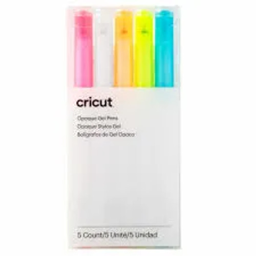 2009849 - Cricut 5 medium point 1.0 mm opaque pens in pink; white; orange; yellow; and blue - RCN - CC 2009849 2009849 - Cricut 5 medium point 1.0 mm opaque pens in pink; white; orange; yellow; and blue - RCN - CC 2009849