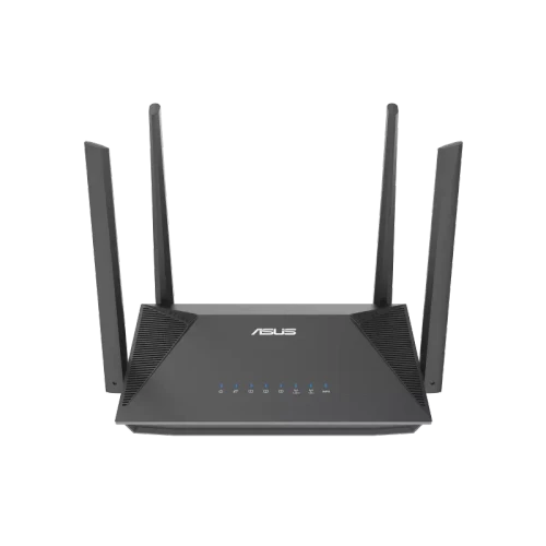 ASUS RT-AX52 AX1800 AiMesh, Wi-Fi 6 (802.11ax), Dual-band (2.4 GHz / 5 GHz), Ethernet LAN, Black, Tabletop router